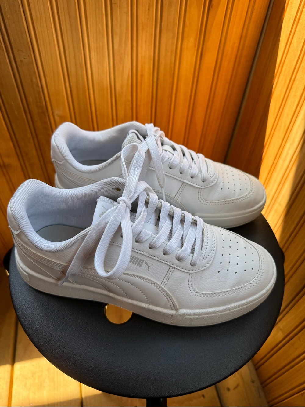 Puma Caven Lace-Up Sneakers Youth 6.5 Fits Women's 8